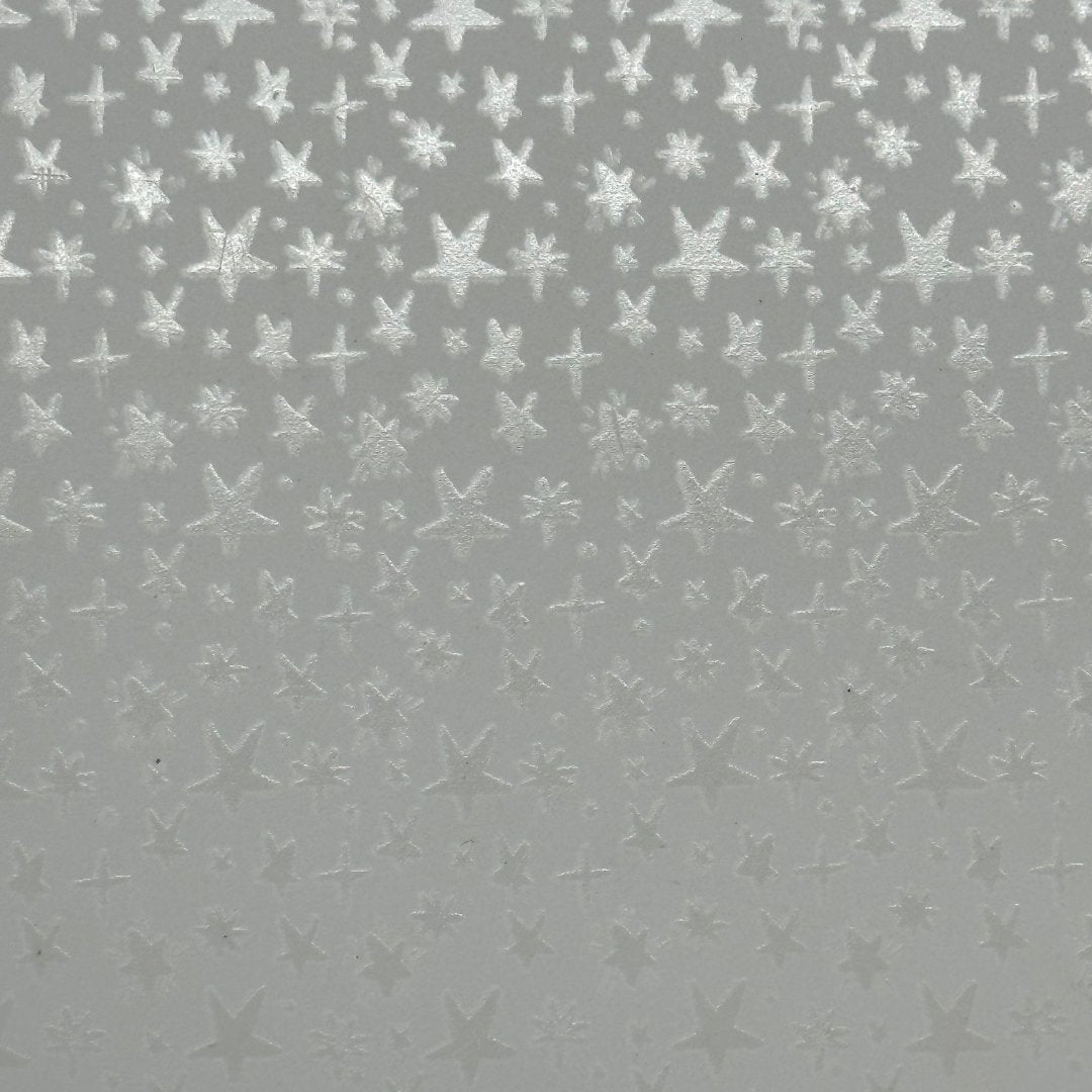 Handdrawn Stars Monochromagic Pattern Acrylic Sheet -
